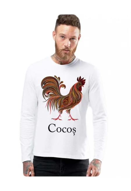 Бяла мъжка блуза - Cocos