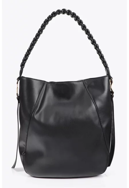 Чанта Хобо със сплетена презрамка