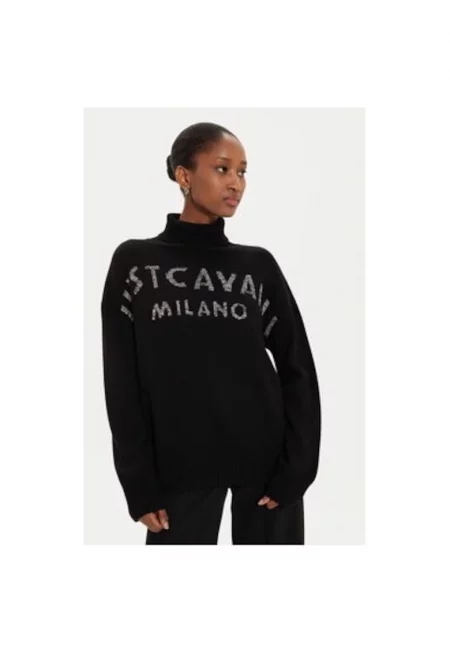 Дамска блуза -  304381478 - Вълна/Акрил - Черна - Черен