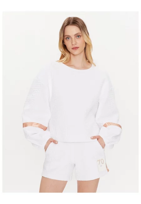 Дамска блуза -  Emporio Armani - Полиестер - 302476541 - Бял