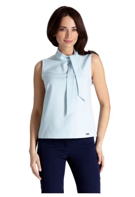 Дамска блуза - Ленитиф - Тофтан - светло синя