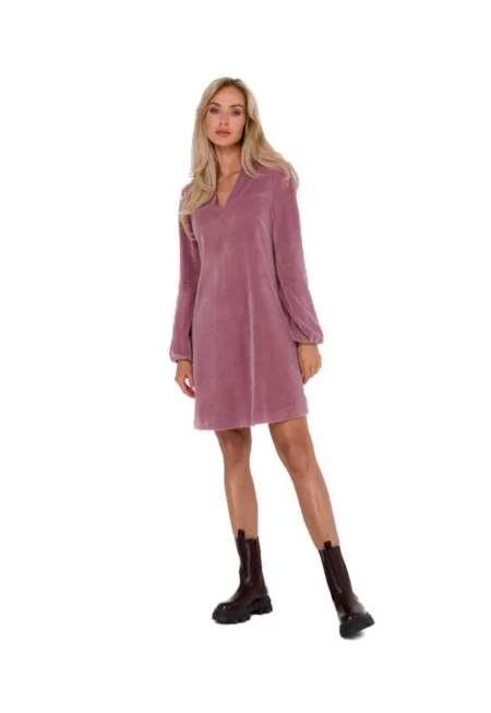 Дамска мини рокля - Made of Emotion - Wonja - Розово