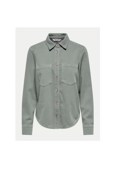 Дамска риза -  304784750 - Памук - Зелена - Зелен