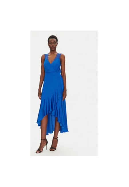 Дамска рокля  251-RORLA - Полиестер - Син