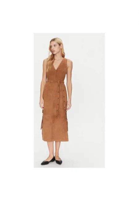 Дамска рокля -  304892943 - Велур - Кафяв