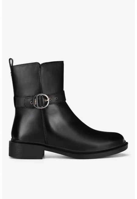 Дамски ботуши  5905588995296 - Естествена кожа - Черен - Черен