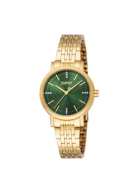 Дамски часовник  модел ES1L463M1065 - 30 мм - златист цвят - стоманена каишка