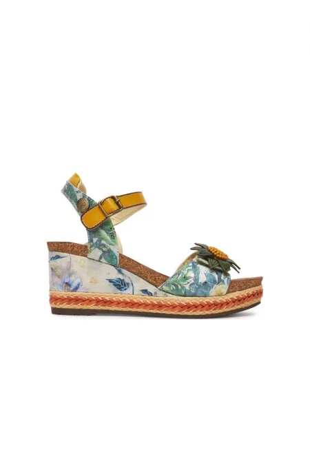 Дамски еспадрили  FACYO 06 - Естествена кожа - Зелен