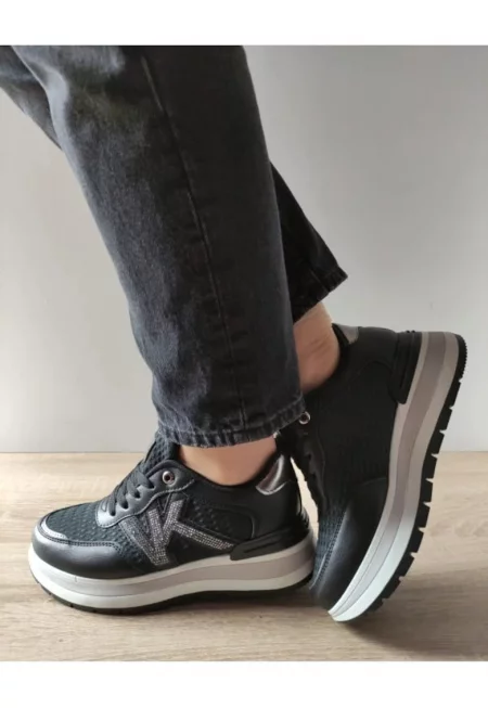 Дамски ежедневни обувки  Nd10510-1 - черни - Черен