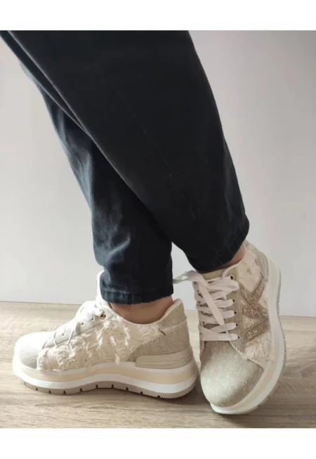 Дамски ежедневни обувки  Wsc250517-8 Бежов - Бежов