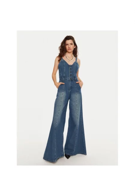 Дамски гащеризон -  26604 - Син - Памук - Син