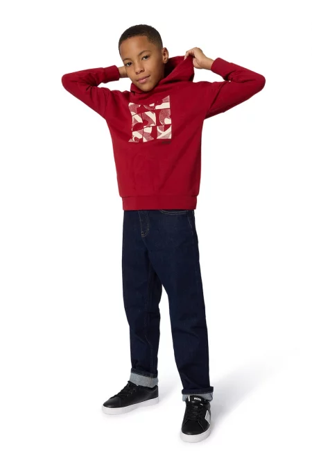 Дънки с контрастни шевове - Тъмносин