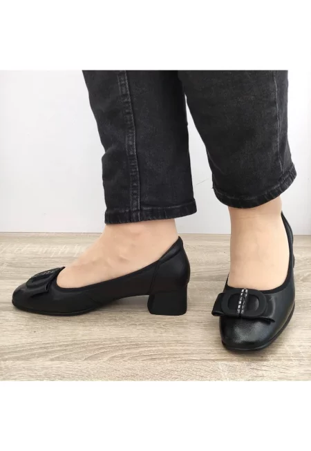 Елегантни дамски обувки  21125 черни - черни