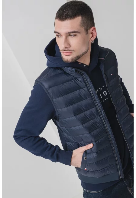 Елек с права яка - Ултрамарин синьо