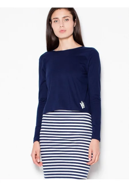 Ежедневна рокля  тъмносиня - изработена от удобна материя