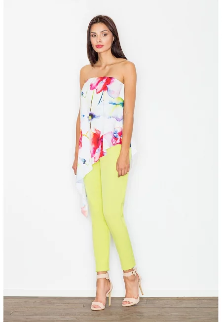 Гащеризон -  асиметричен - флорален - лимонов - полиестер