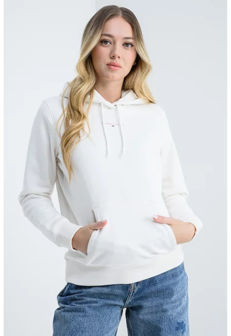 Худи с джоб кенгуру и лого