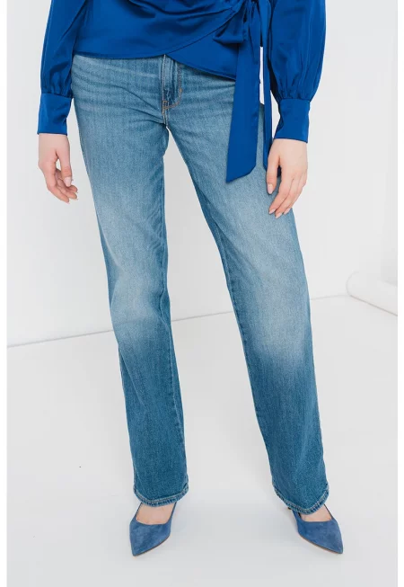 JEANS - Прави дънки Sexy със захабен ефект