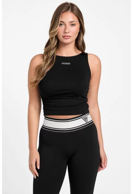 Къс фитнес топ