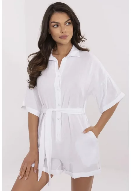 Къс гащеризон със странични джобове - Един размер