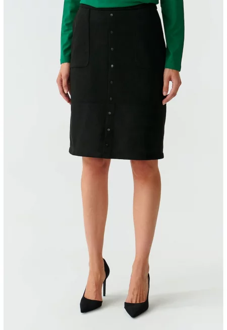 Къса пола Zamua тип молив - Черен