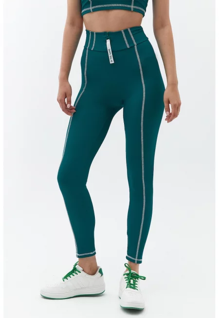 Клин с контрастни шевове - Петролно синьо