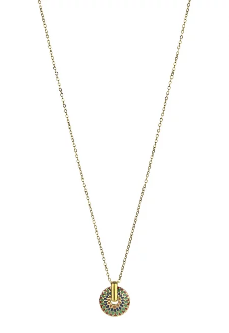 Колие Addilyn от неръждаема стомана с покритие от 18K злато