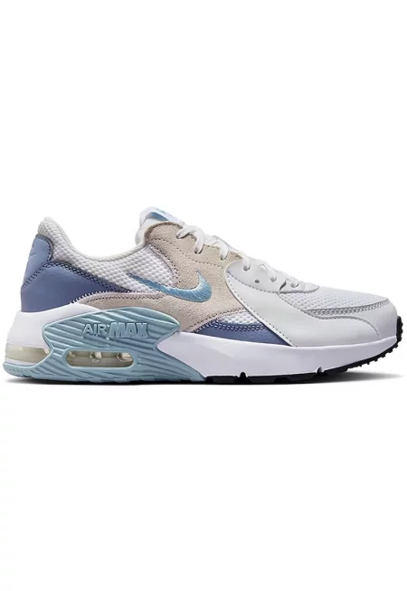 Кожени спортни обувки Air Max Excee с велур - Бял