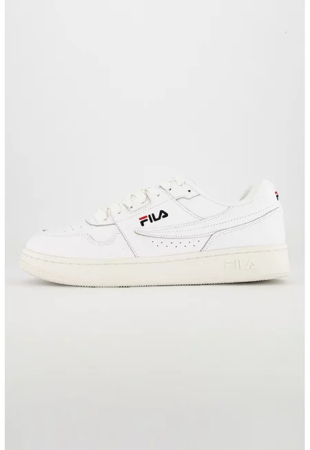 Кожени спортни обувки Arcade с лого - Бял