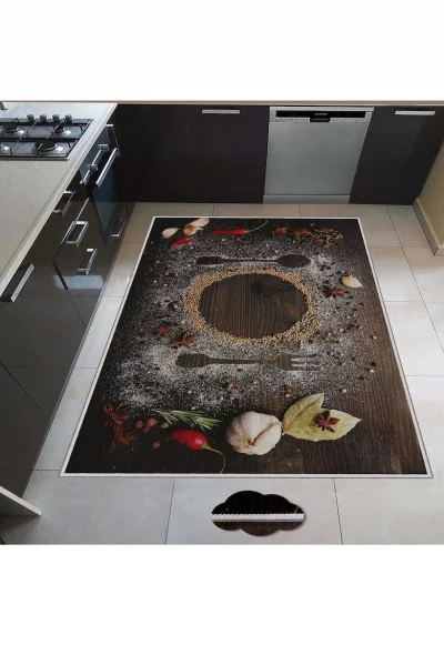 Кухненски килим  с дигитален печат и тъкана основа Galaksi