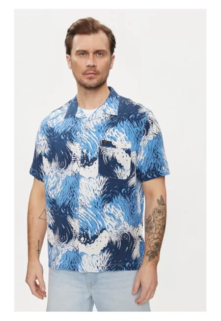 Мъжка риза -  595845 - Синя - Памук