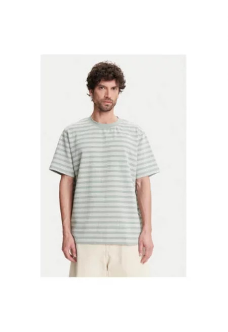 Мъжка тениска  16097659 - Органичен памук/Еластан - Зелена - Зелен