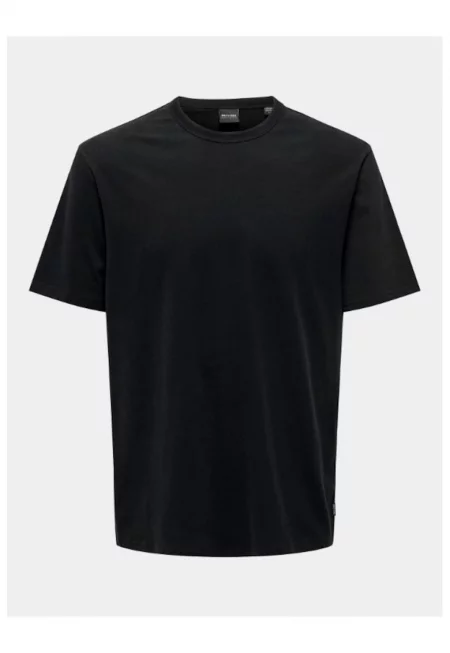 Мъжка тениска -  303333584 - памук - S INTL - черен