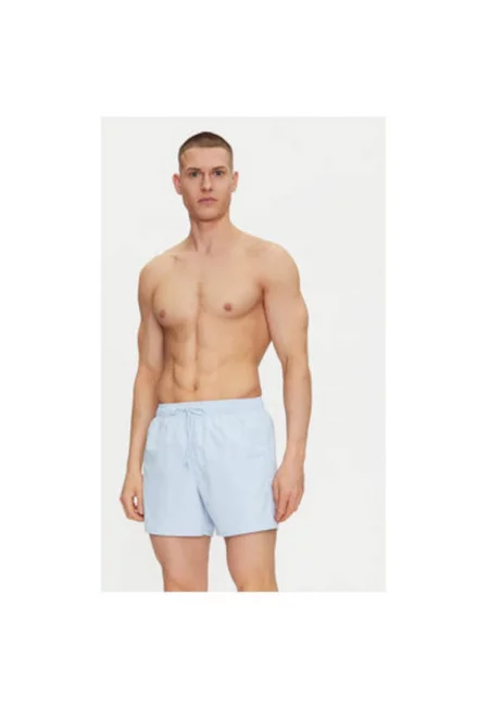 Мъжки бански шорти  MH6270 - рециклиран полиестер - светлосин