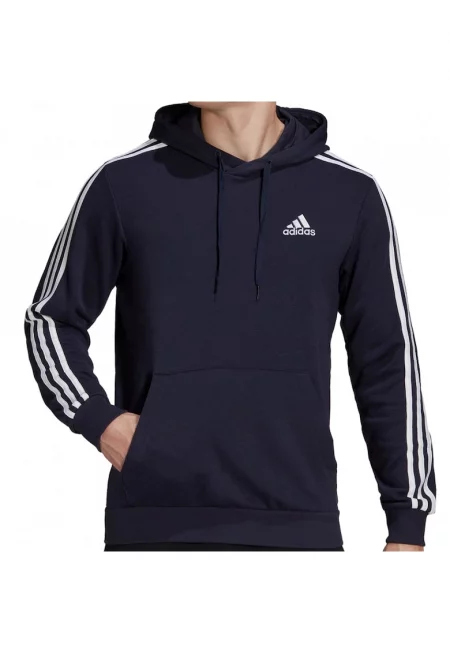 Мъжки суичър  French Terry Essentials 3-Stripes - тъмносин