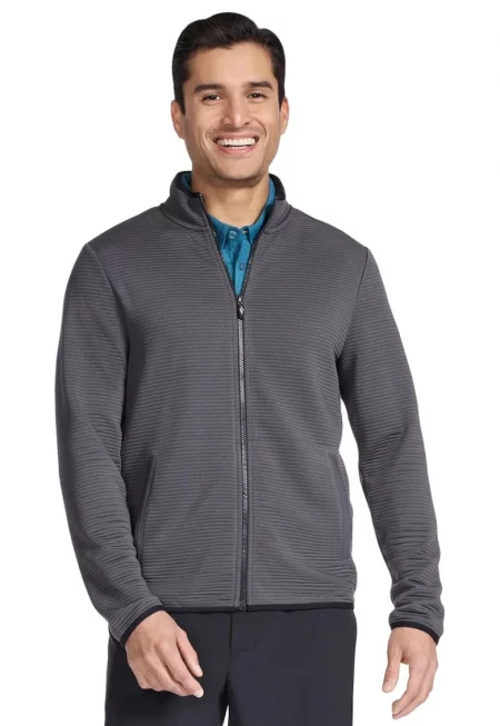 Мъжки суитчър -  The Hoodless Hoodie Ottoman Jacket 89277349 - Сив
