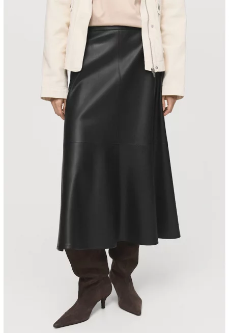 Миди пола от еко кожа