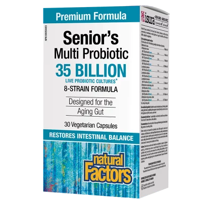 Мултипробиотик за хора над 55 години - Senior’s Multi Probiotic, 8 щама, 35 млрд. активни пробиотици, 30 капсули