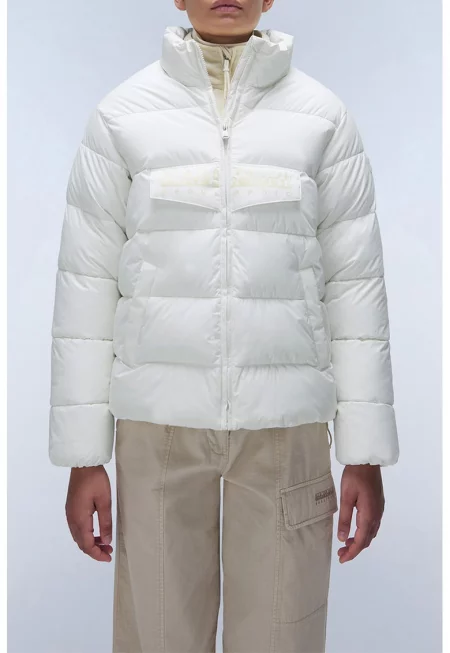 Непромокаемо капитонирано зимно яке Rainforest - Бял