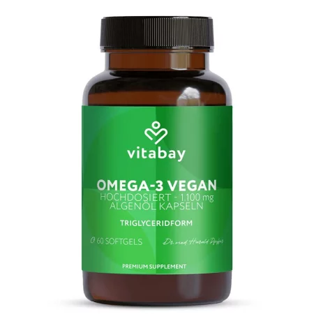 Омега-3 от микроводорасли - Мозъчна функция и зрение, 300 mg DHA + 150 mg EPA, 60 софтгел капсули