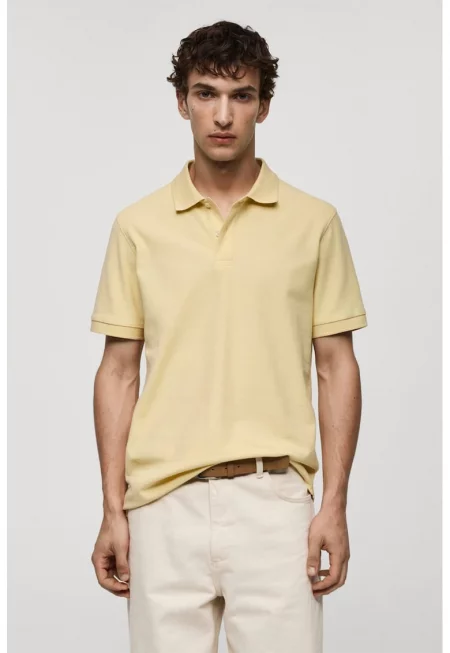 Памучна тениска с яка