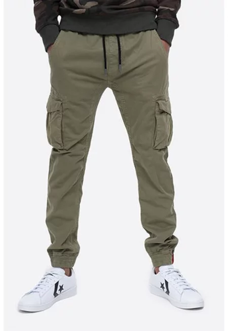 Панталон карго с връзка - Каки