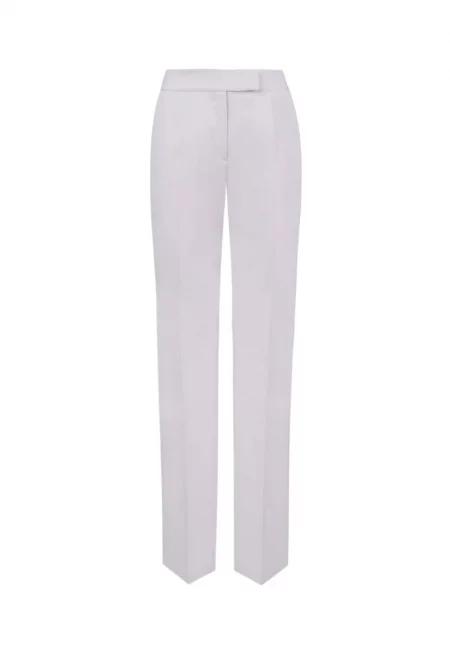 Панталон от смес от рециклиран полиестер и чиста вълна -  Silver