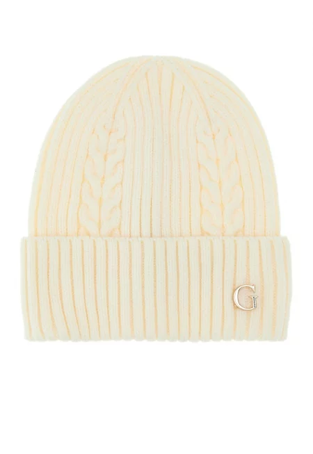 Плетена шапка с лого