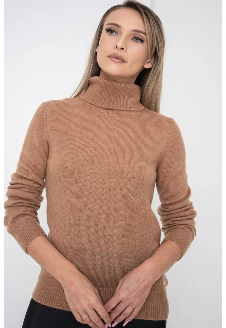 Поло с вълна и лиосел и сатиниран топ