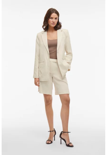 Прави бермуди чино - Бежов