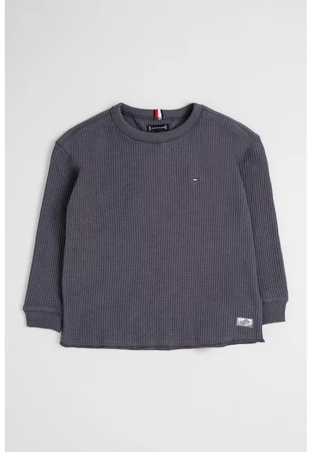 Релефна блуза с органичен памук