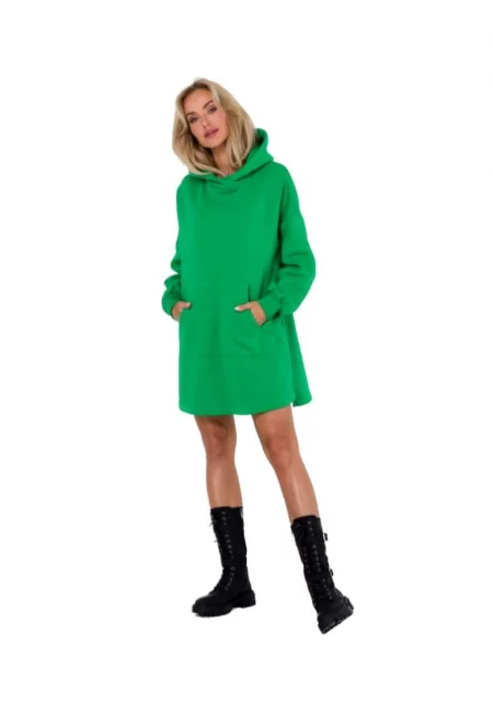 Рокля с качулка и кенгуру джоб