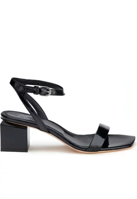 Сандали -  Angie - естествена кожа - черни -