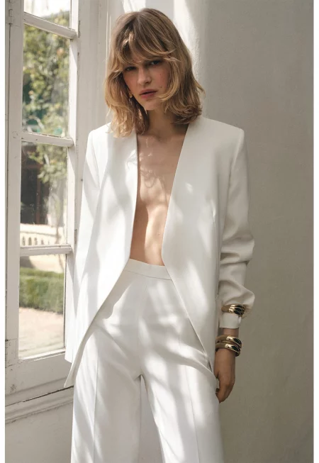 Шпиц сако - Бял